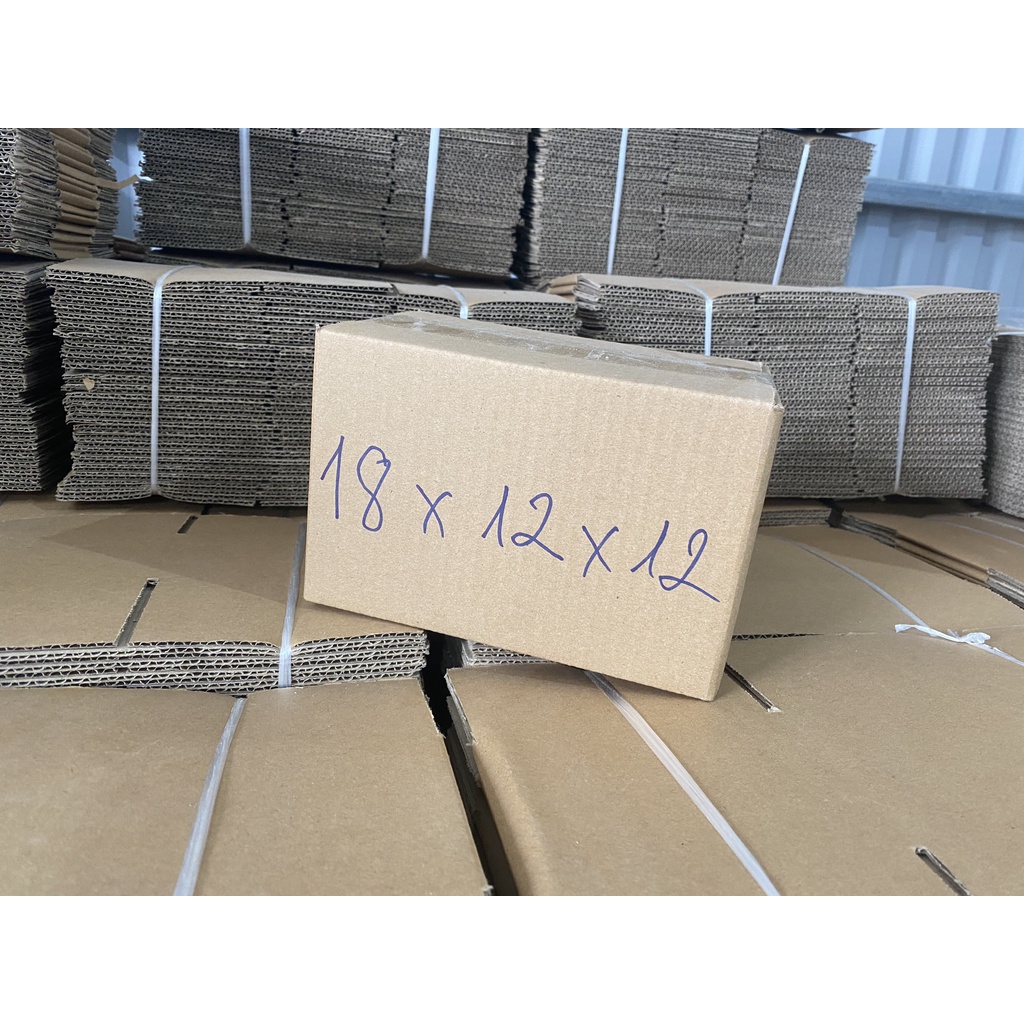 hộp carton đóng hàng   18x12x12