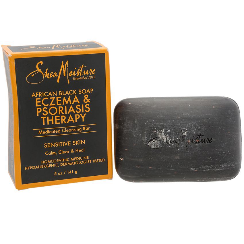 XÀ PHÒNG ĐEN CHÂU PHI CHÀM, VẢY NẾN CHO DA NHẠY CẢM SHEAMOISTURE ECZEMA & PSORIASIS THERAPY BAR SOAP