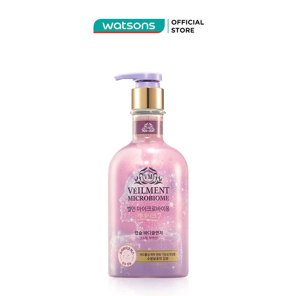Sữa Tắm Hạt Veilment On The Body Microbiome Dưỡng Ẩm Và Làm Sáng Da Hương Sensual Bouquet 600g