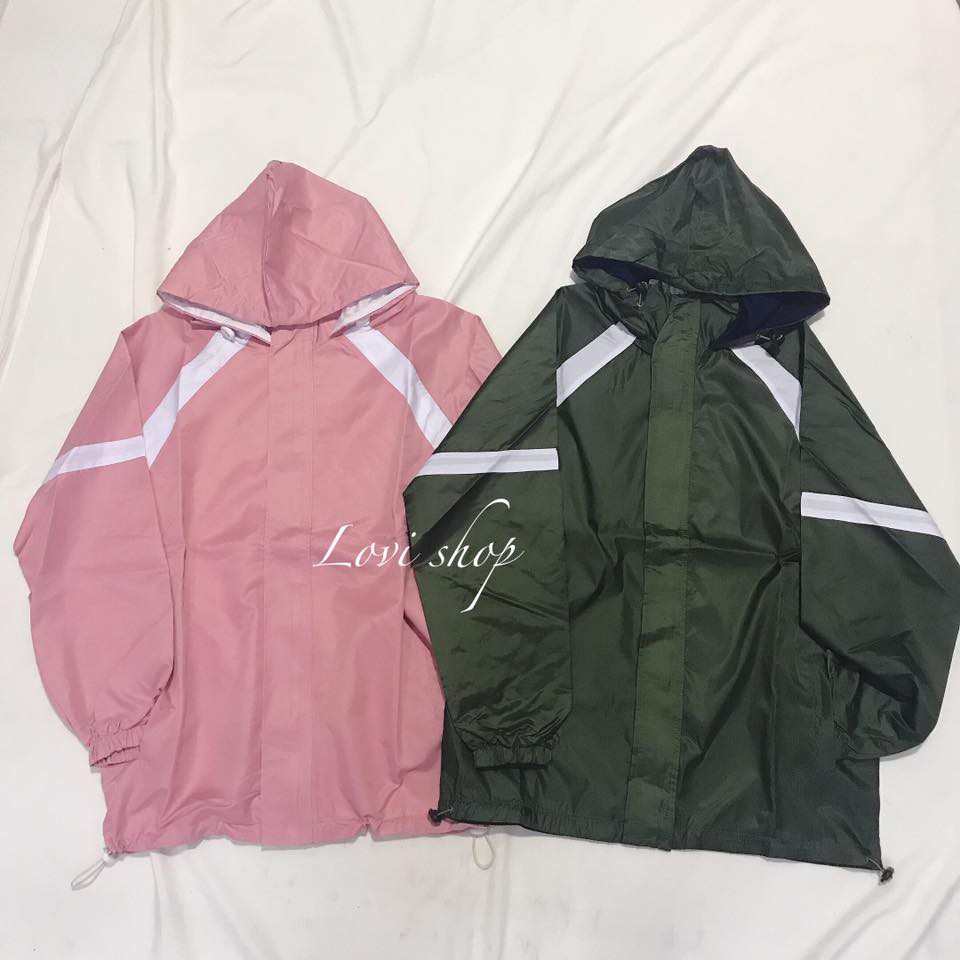 Áo khoác dù sọc to Lovi