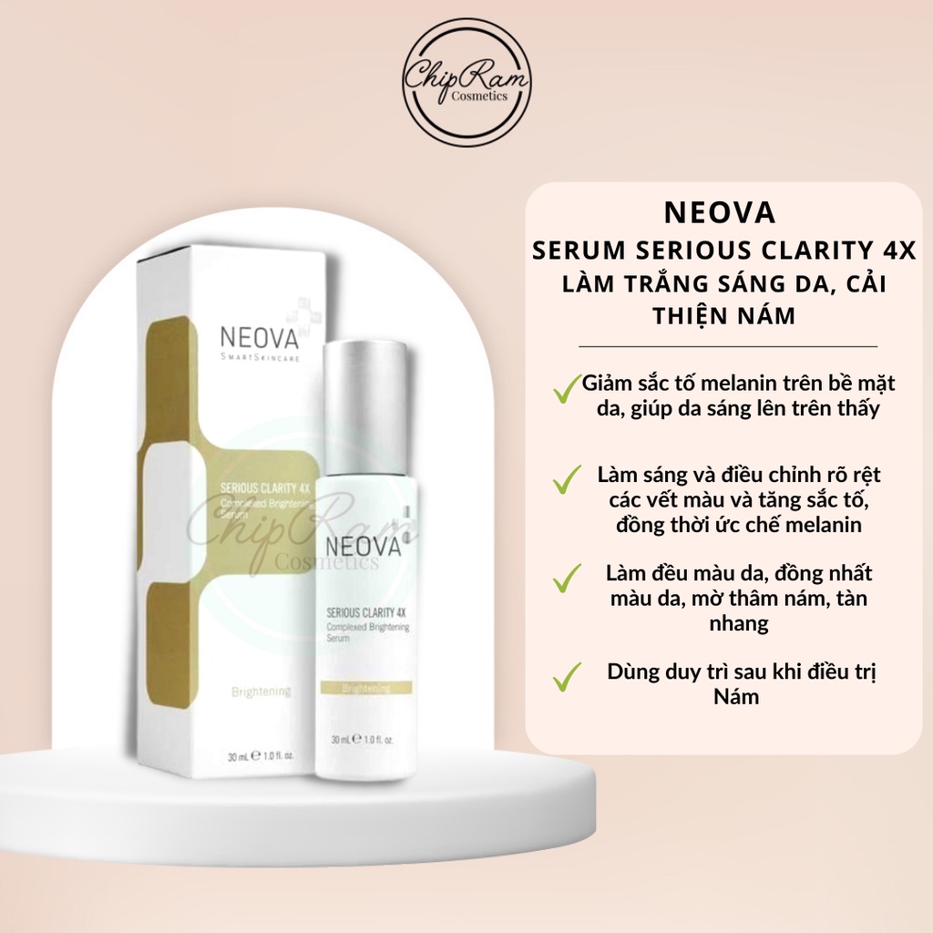 SERUM NEOVA SERIOUS CLARITY 4X LÀM TRẮNG SÁNG DA