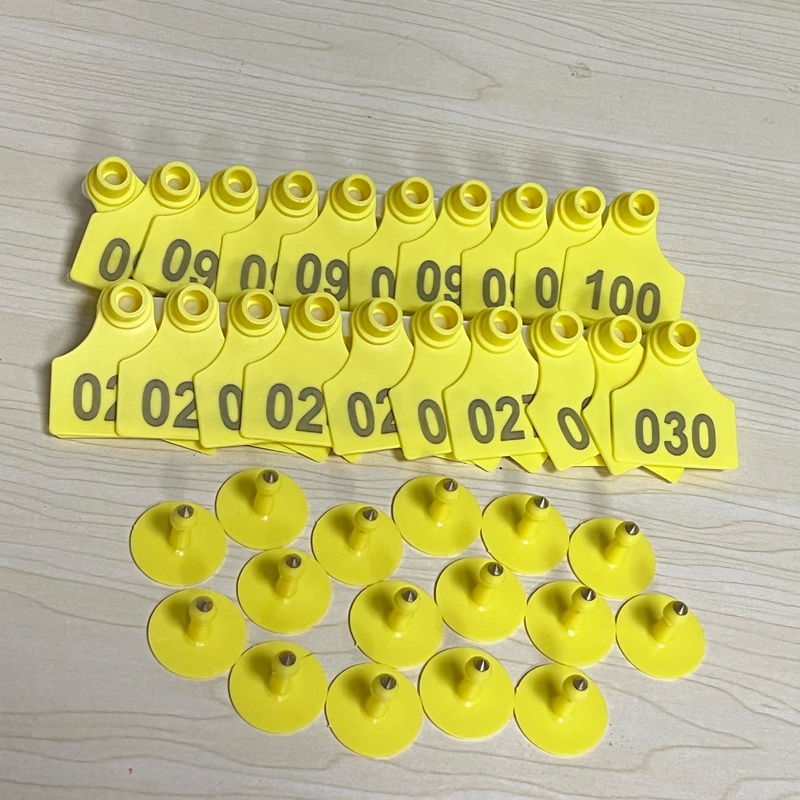 Combo 50pcs thẻ đeo tai cho lợn, thẻ tai heo, bò, dê, thẻ đeo tai cho chăn nuôi gia súc, thẻ tai heo nhập khẩu