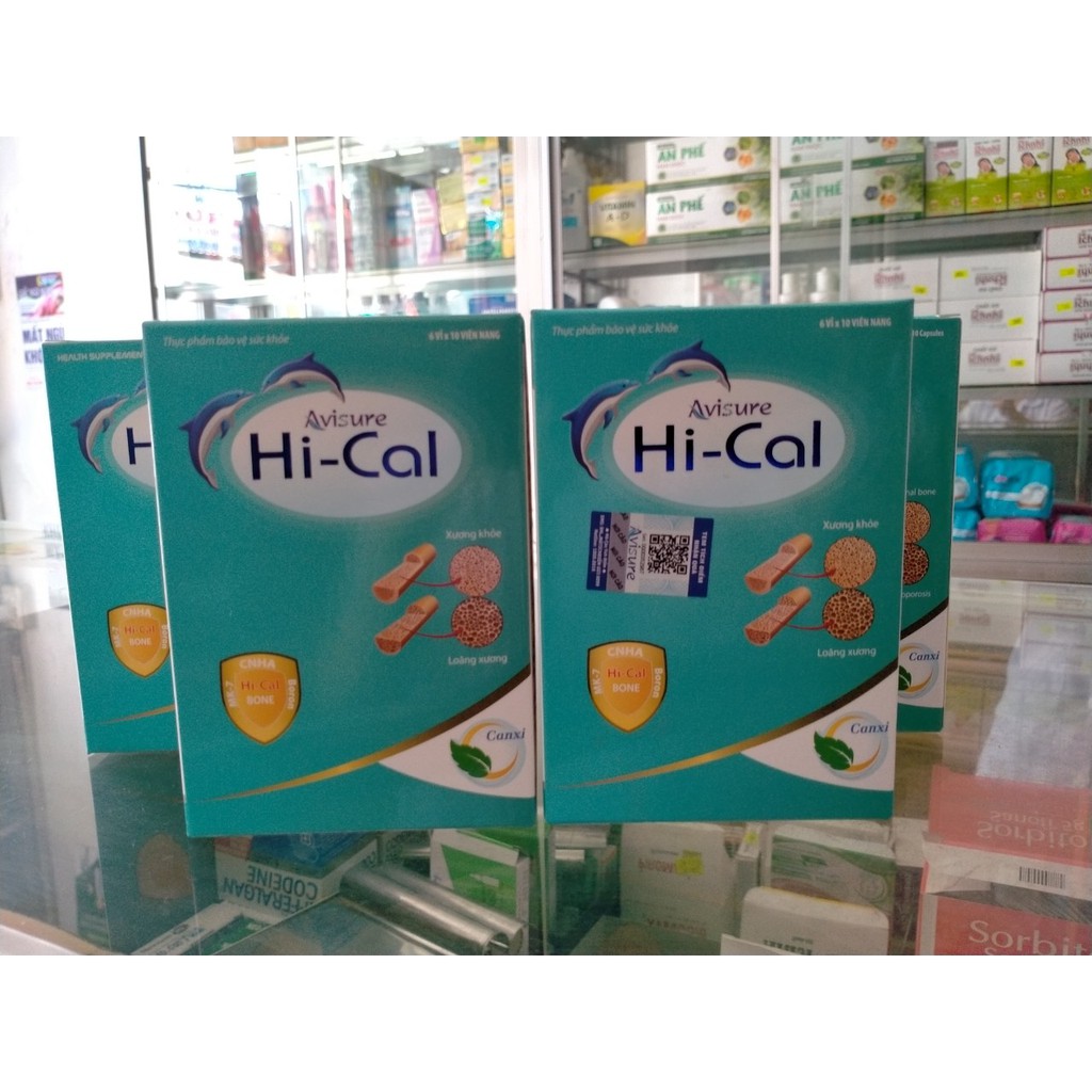 Canxi nano tự nhiên Avisure Hical cho bà bầu hộp 60 viên