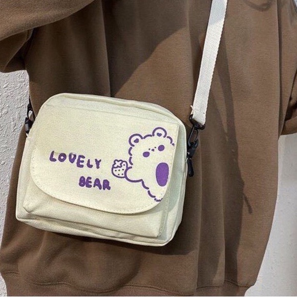 Túi mini đeo chéo Hazin nữ đẹp đi chơi vải canvas cao cấp phong cách thời trang vừa điện thoại Hzm54