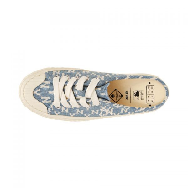 Giày Thể Thao Sneaker Nữ Nam MLB PlayBall Mule Mono Blue Denim - Dee Store VN