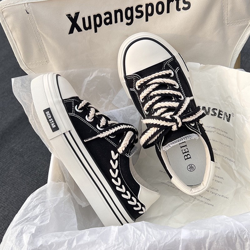 Giày  Sneaker Ber Star Độn Đế Cao Nam Nữ Unisex Cao Cấp , nâng đế 3,5cm SIÊU ĐỈNH