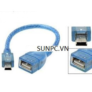 Dây cáp usb Mini OTG 30cm