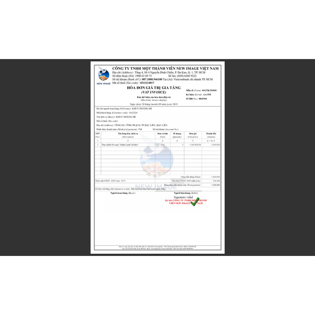 Sữa Non Alpha Lipid 450g New Zealand