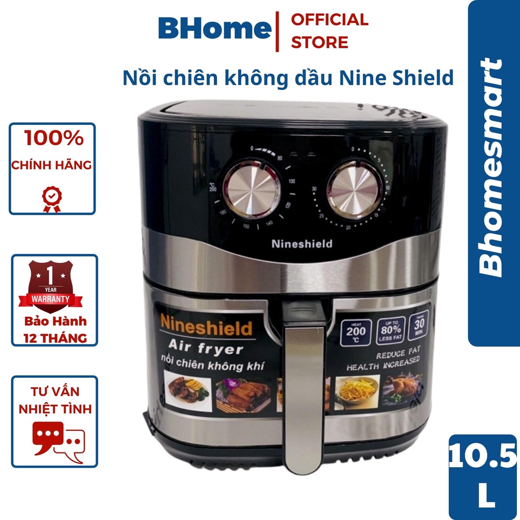 Nồi chiên không dầu 10.5L Nine Shield KB-8002M