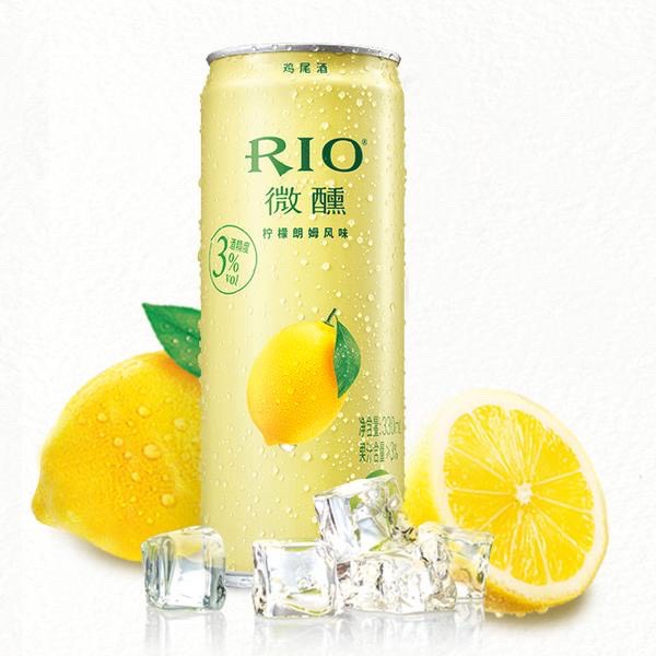 Một lon nước cocktail trái cây lên men Rio Light/ Rio lon 330ml 10 vị