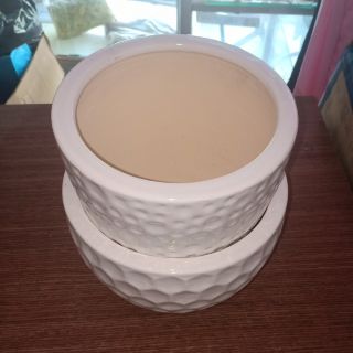 Chậu Sứ Trắng Trồng Cây - Mã C1, C2
