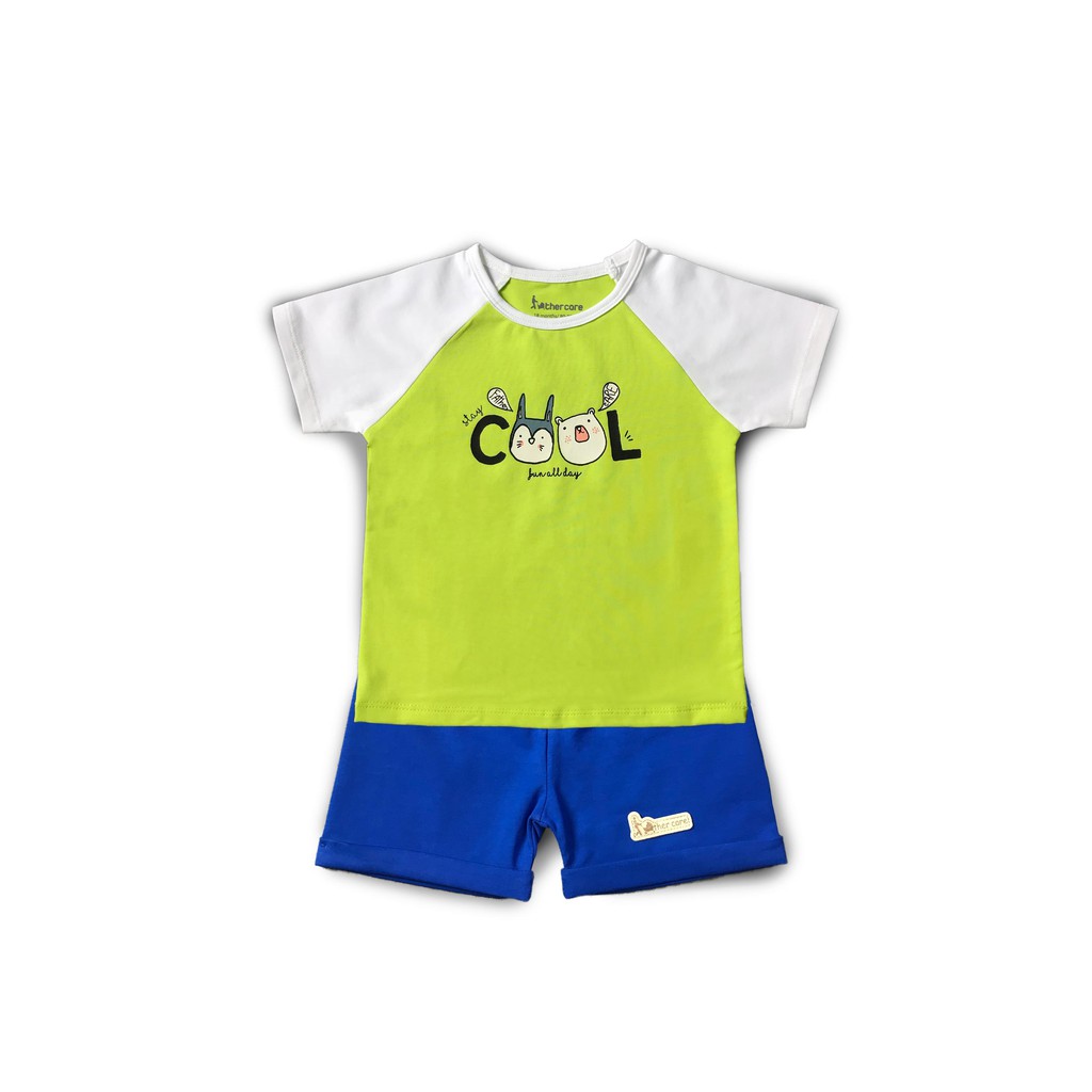 Bộ Quần Áo trẻ em Raglan Thời Trang FatherCare Cộc Tay Cotton - In Hình