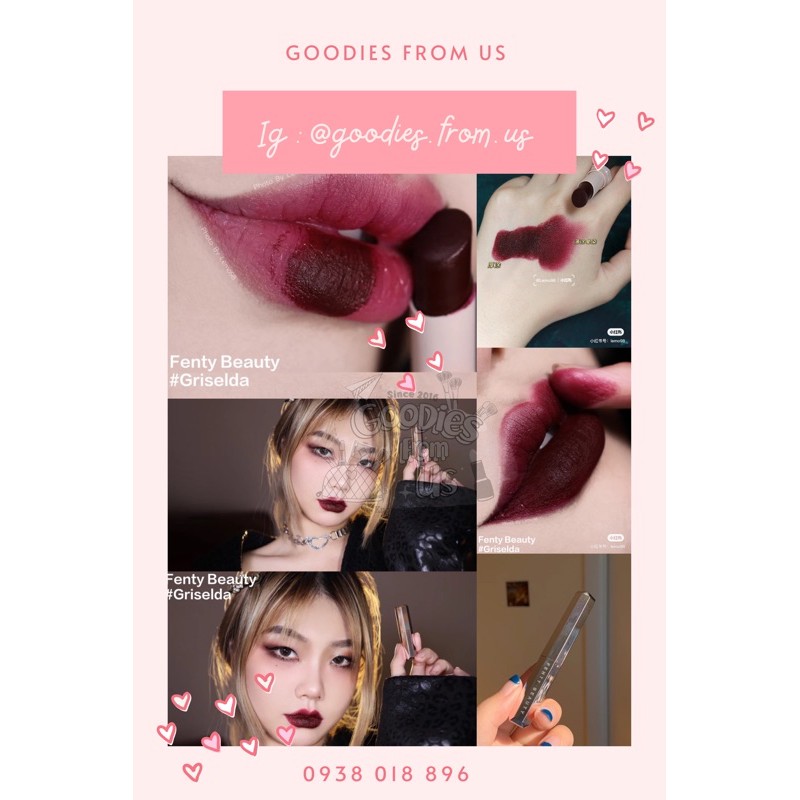 Son thỏi Fenty Mattemoiselle Plush Lip - Griselda SALE 70% !!
