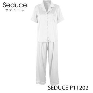 Bộ Đồ Ngủ Pijama Nữ Quần Dài Lụa Satin Seduce P11202