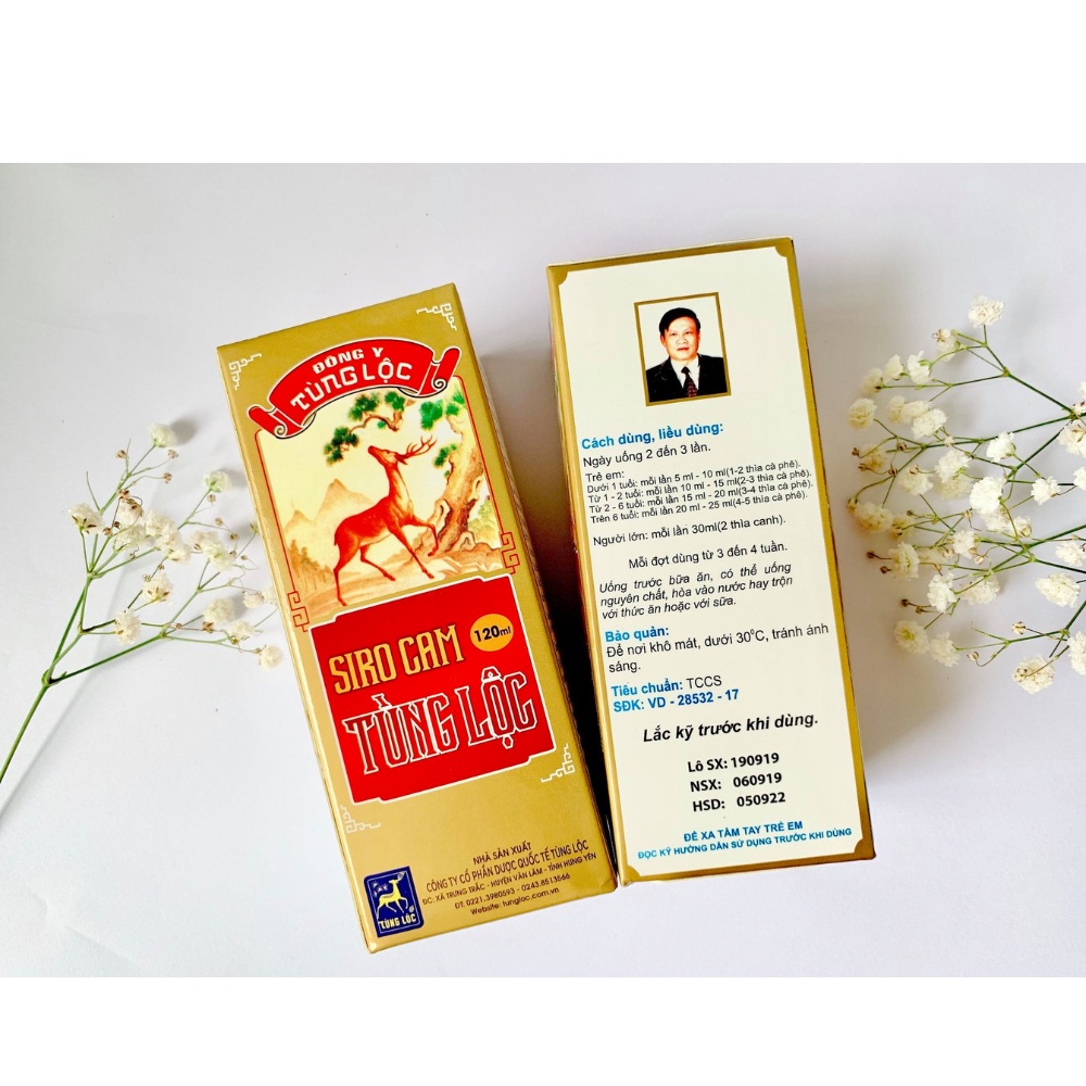 Siro Cam Tùng Lộc giúp bé ăn ngon, giảm kém ăn, kém ngủ, rối loạn tiêu hóa, ra mồ hôi trộm.