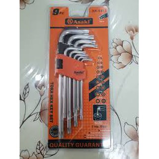 BỘ LỤC GIÁC BÔNG 9 CHI TIẾT ASAKI AK-0412