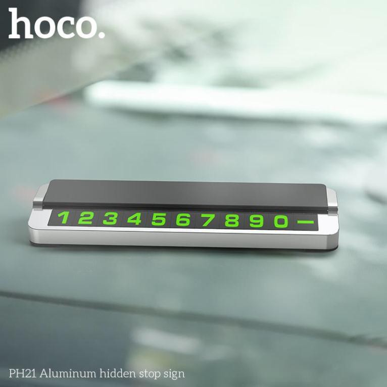 Biển Báo Số Điện Thoại Trong Xe Hoco PH21 - Aluminum