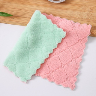 Khăn bông lau tay nhà bếp mẫu mới 2 mặt siêu thấm hút (KLT04)