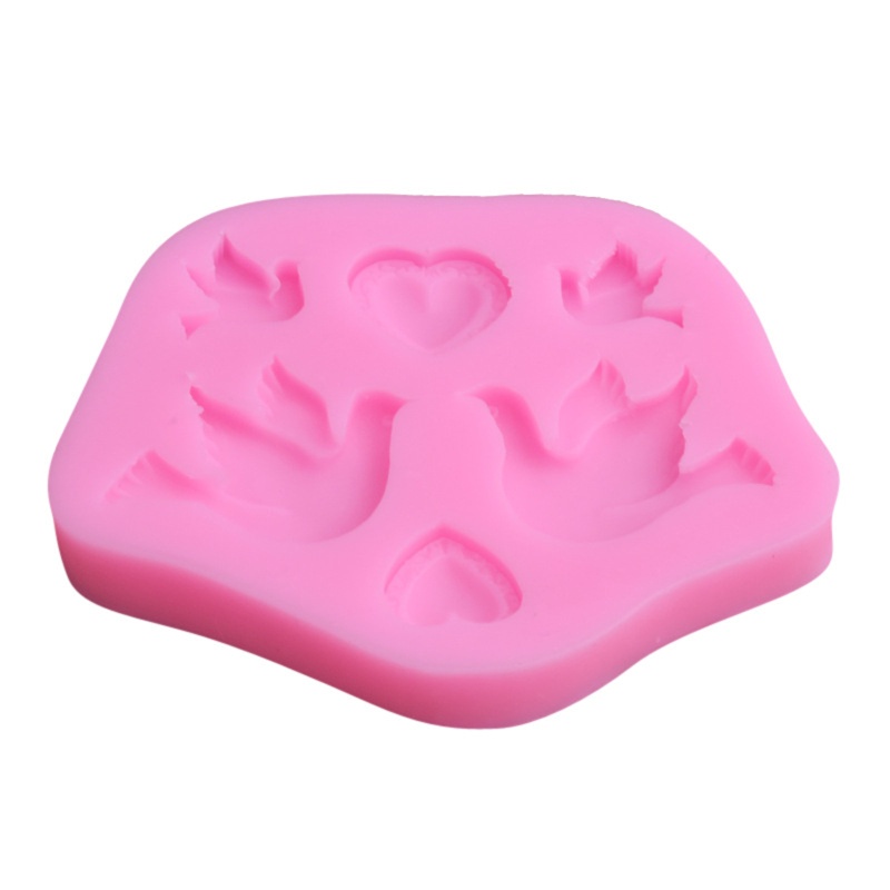 Khuôn Silicone Tạo Hình Chim Bồ Câu Hoạt Hình Dễ Thương Trang Trí Bánh  Khuôn Làm Nến Trang Trí Bánh Kem