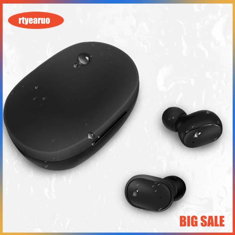 Stereo Earbud Headphones In-ear Earphones Wireless Earphones With Charging Box