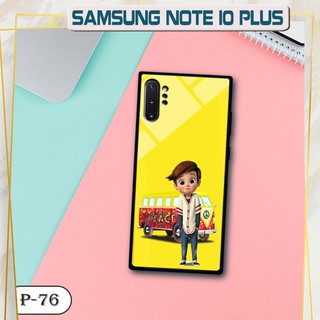 Ốp lưng kính 3D Samsung Galaxy Note 10 Plus- cute