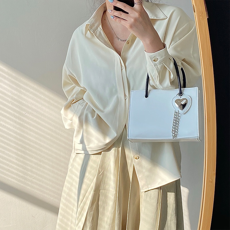 Túi xách IELGY hình vuông phối dây xích thời trang cho nữ