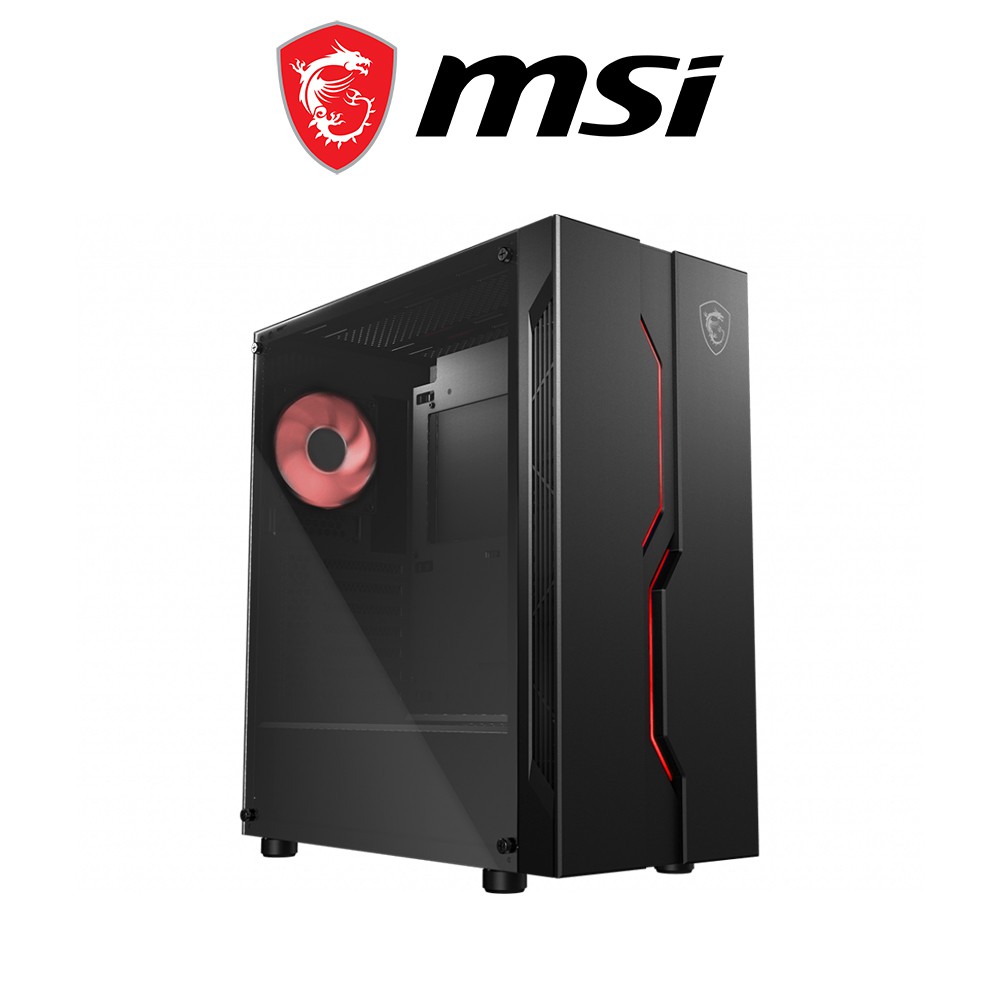 Vỏ Case MSI MAG VAMPIRIC 010M CHASSIS Mid Tower/Màu Đen/Led