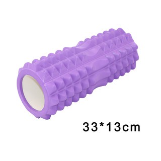 Con lăn Yoga Massage Foarm Roller, Ống Trụ Lăn Xốp Thể Thao Giãn Cơ Có Gai Roam Rollet Cao Cấp