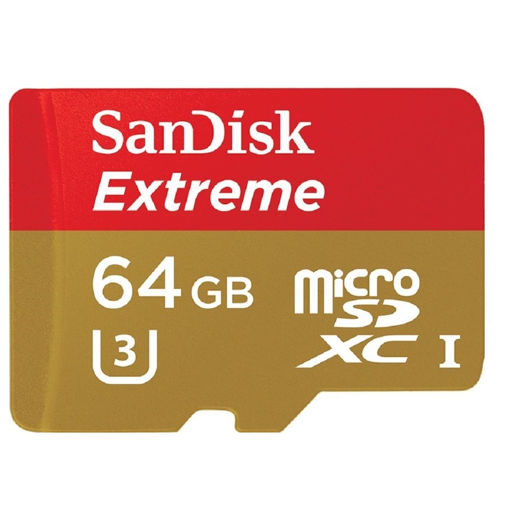 Thẻ Nhớ MicroSDXC SanDisk Extreme 64GB 600x 90MB/s U3 4K (Vàng)