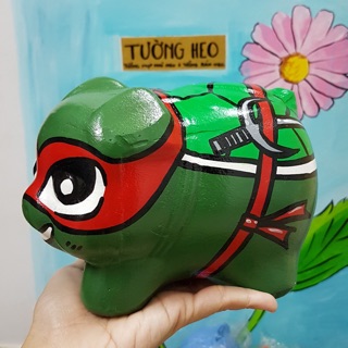 Heo đất handmade - Ninja Rùa