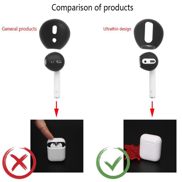 Bọc silicon bảo vệ đầu tai nghe AP1/2/3/Pro