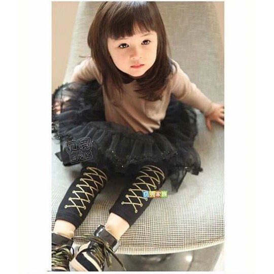 Quần legging lót nỉ lông bé gái size 10-12kg (xanh tím than,đen)