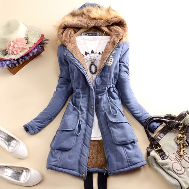 Áo khoác kaky lót lông hàng nhập quảng châu