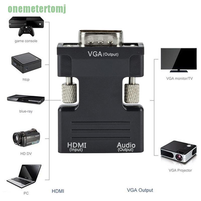 Đầu Chuyển Đổi Hdmi Đầu Cái Sang Vga Hỗ Trợ Âm Thanh 1080p Chất Lượng Cao | BigBuy360 - bigbuy360.vn