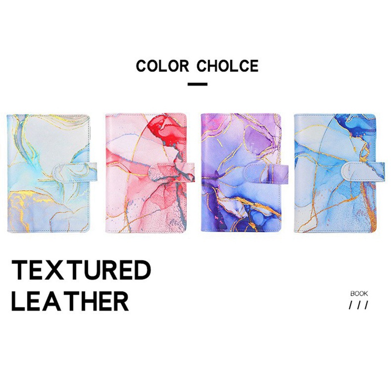 Túi Đựng Tài Liệu / Tiền Tài Liệu Khổ A6 Họa Tiết Vân Đá Cẩm Thạch Nhiều Màu Sắc Có Khóa Kéo Cho Budget Binde