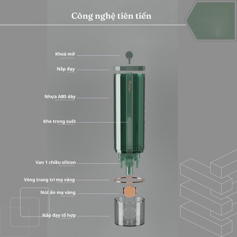 Bình Đựng Nước Rửa Tay,Hộp Đựng đựng Dầu Gội Sữa Tắm Gắn Tường Cho Phòng Tắm Nhà Vệ Sinh,Khách Sạ T60n 550ml