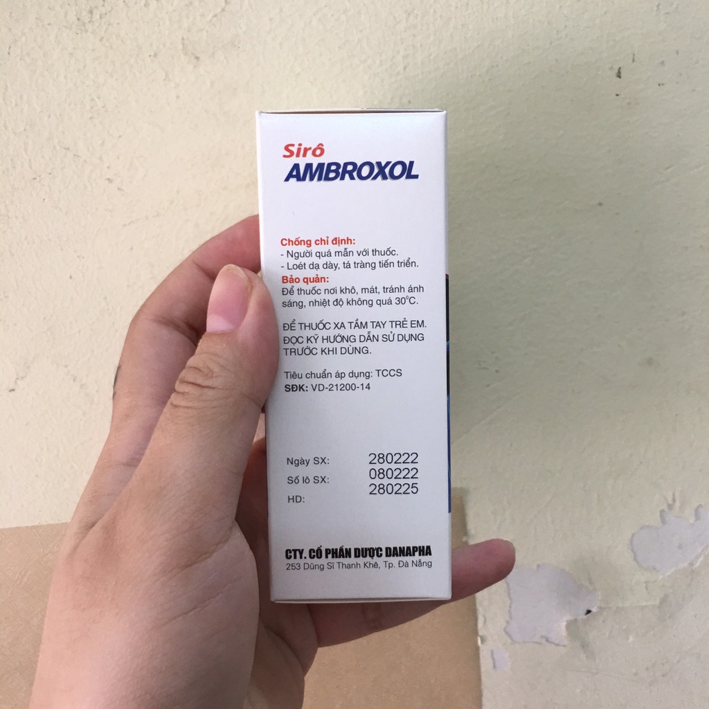 Siro tiêu nhầy Ambroxol 60ML