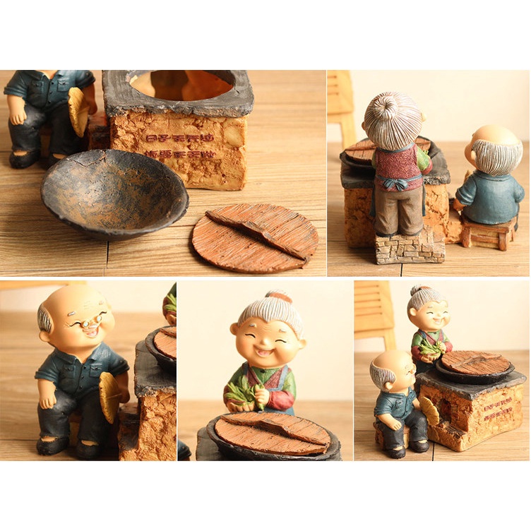 Tượng ông bà lão hạnh phúc