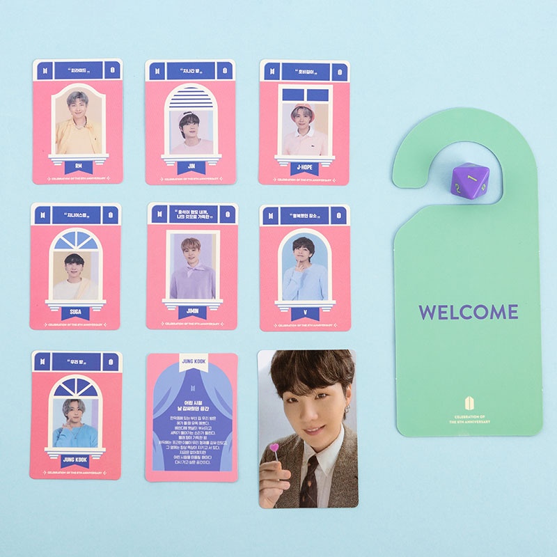 Ảnh Thẻ Kỷ Niệm 8 Năm Của Nhóm Nhạc BTS Bangtan Boys