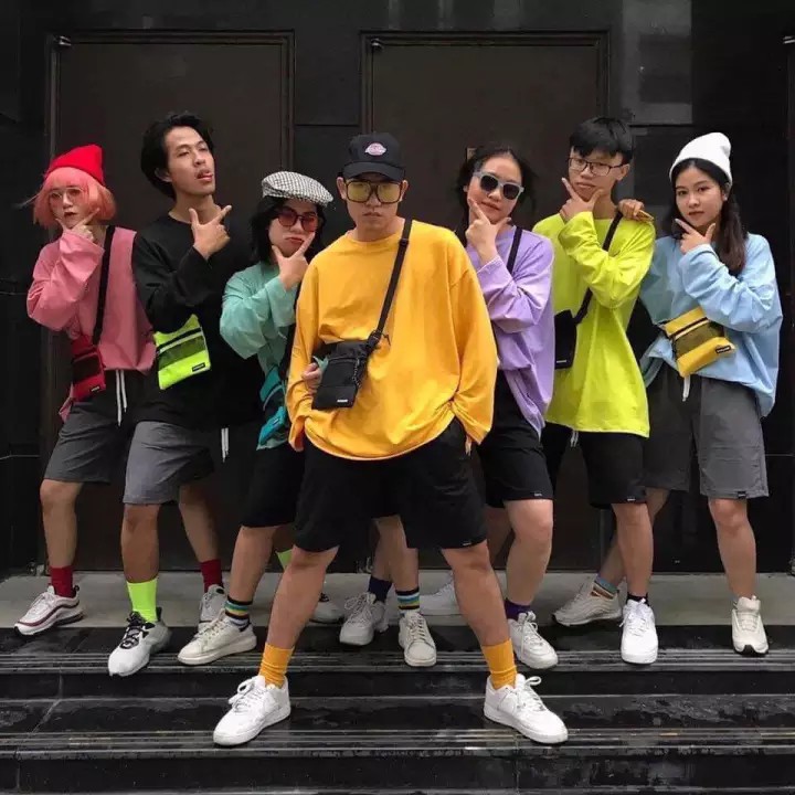 [𝐅𝐑𝐄𝐄𝐒𝐇𝐈𝐏 𝐓𝐔̛̀ 𝟐𝟎𝐊] ÁO THUN DÀI TAY MÀU PHONG CÁCH HÀN QUỐC  - TAY XUÔNG - UNISEX SIÊU NGẦU | BigBuy360 - bigbuy360.vn