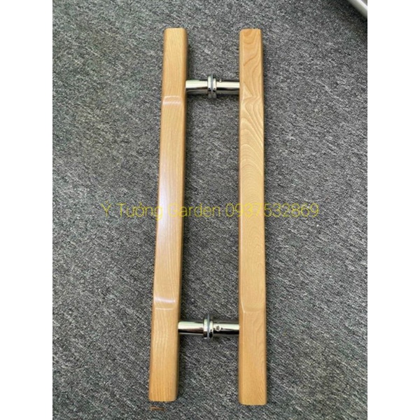 Tay nắm gỗ cửa kính cường lực
