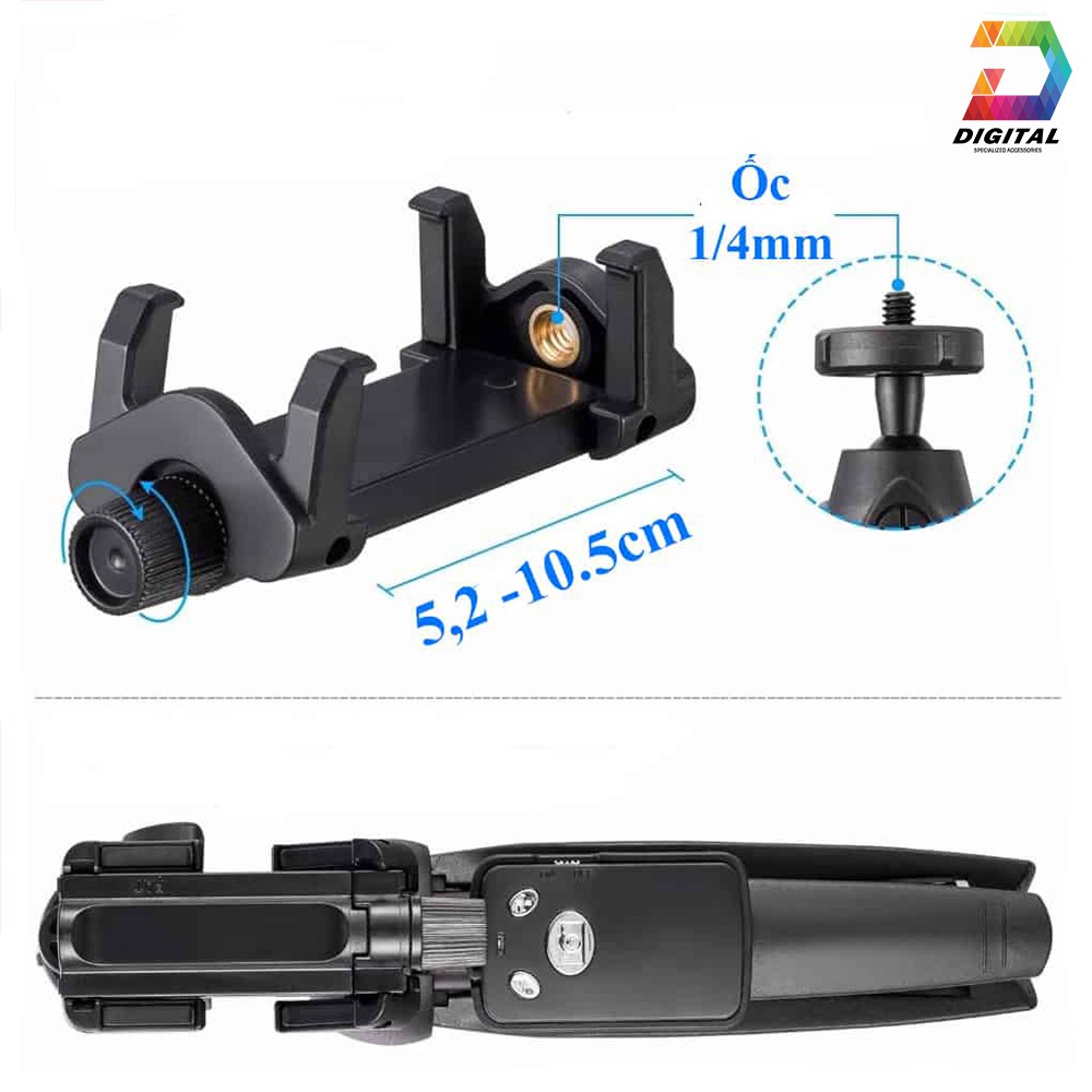 Gậy Chụp Hình Kiêm Tripod Đa Năng 3 Trong 1 Chính Hãng Yunteng YT-9928 | BigBuy360 - bigbuy360.vn