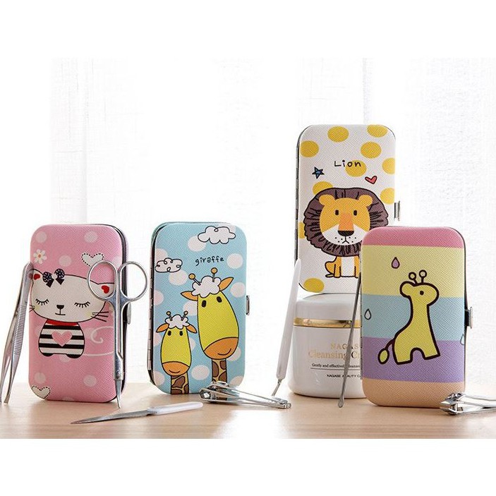 Bộ kềm cắt móng tay 7 món hình thú dễ thương đáng yêu tiện lợi