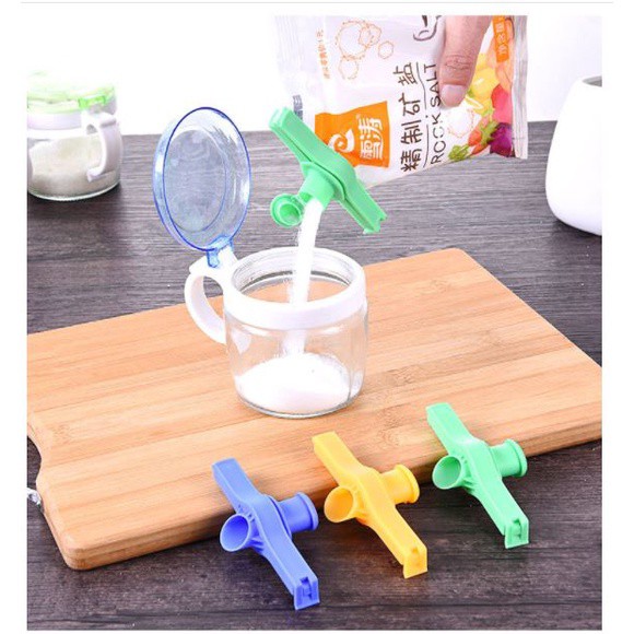 1 cái Kẹp Miệng Túi Gói Thực Phẩm có nắp- Kẹp Khóa Kín Bảo Quản Thức Ăn, Bim Bim, Gia Vị, Bánh Kẹo p191-2