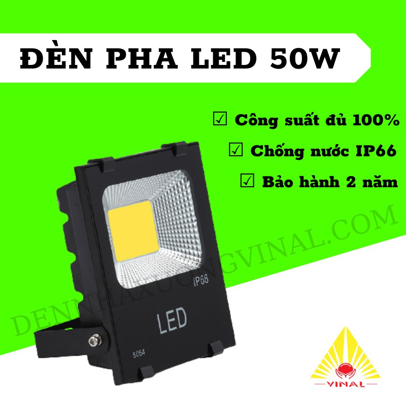 Đèn led pha cao áp 50w, đèn hắt tường ngoài trời chiếu sáng biển quảng cáo sân vườn MINH NHAT HOANG