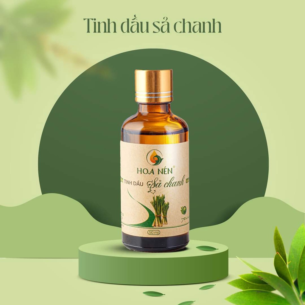 Tinh dầu Sả Chanh Hoa Nén [NGUYÊN CHẤT] Tinh dầu xông phòng hiệu quả, mùi hương dịu nhẹ