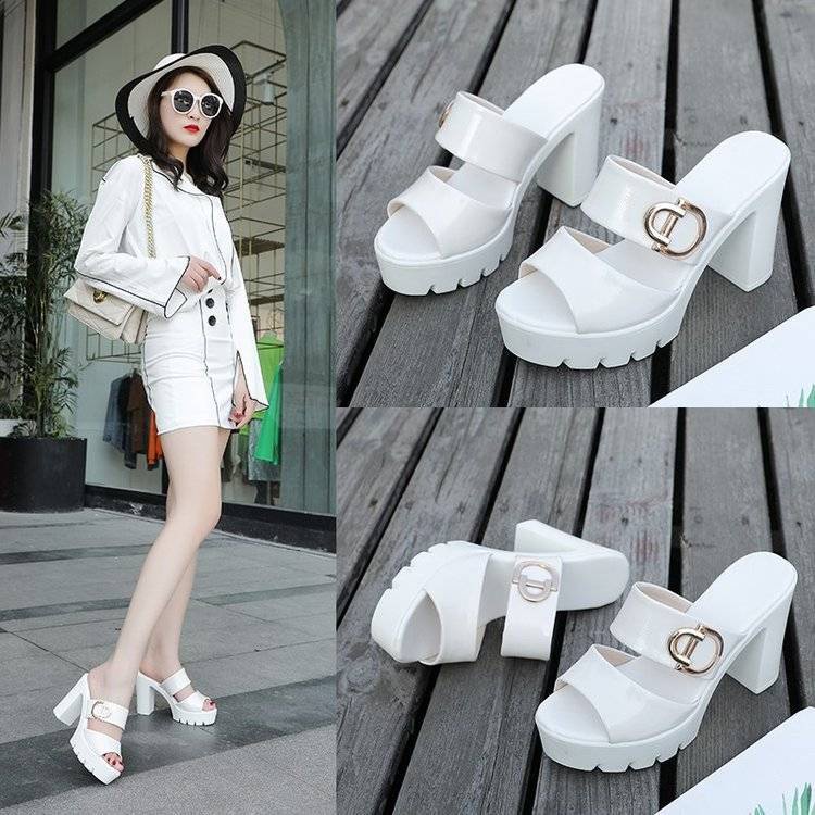 Dép hở mũi cao gót quyến rũ sành điệu cho nữ