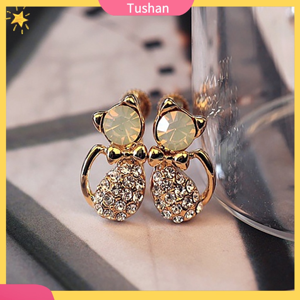 Khuyên tai nữ hình chú mèo đáng yêu