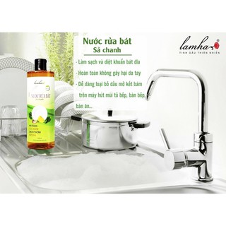 Nước rửa bát sả chanh thiên nhiên Lam Hà 0,5 lít