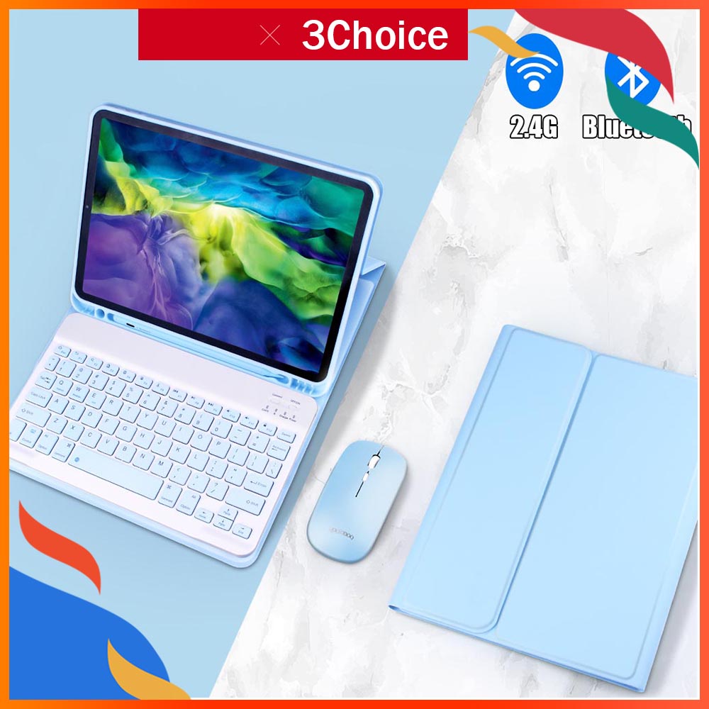 Bao Da Máy Tính Bảng Tích Hợp Bàn Phím Và Ngăn Đựng Bút Cho Ipad 7th 8th 10.2 Pro 11 Air 3 4 10.9 Pro 10.5 Air 2 9.7 Giá Đỡ